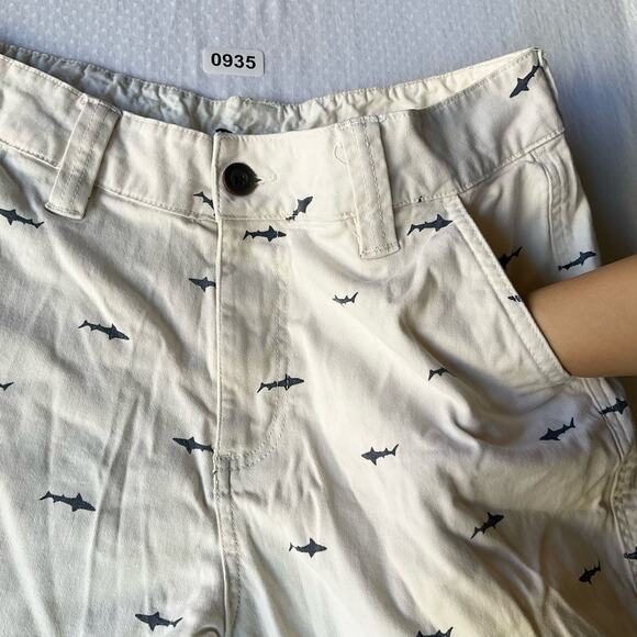 Roebuck & Co. Men’s Casual Flat Front Khaki Shorts size 32, Ivory Off White - Picture 6 of 7